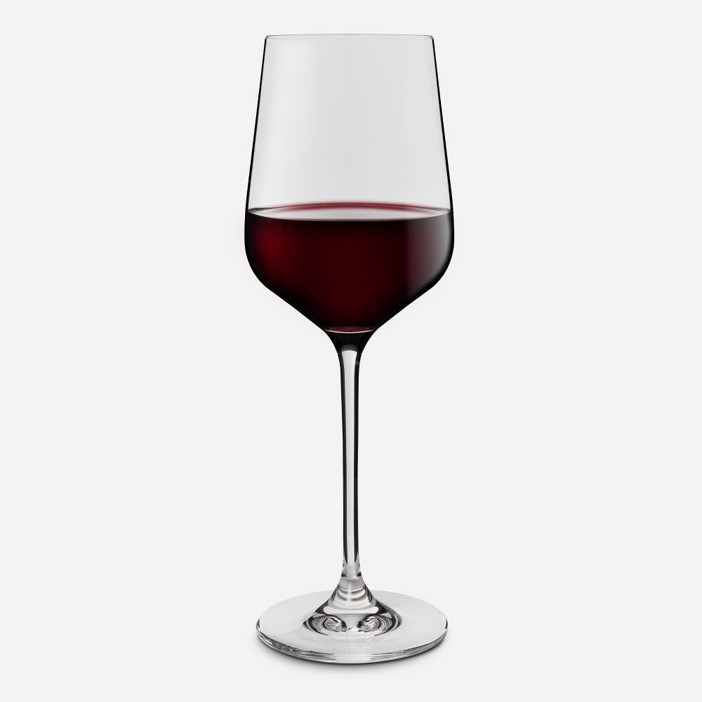Lead-Free Crystal Modern Red Wine Glasses, Set of 4